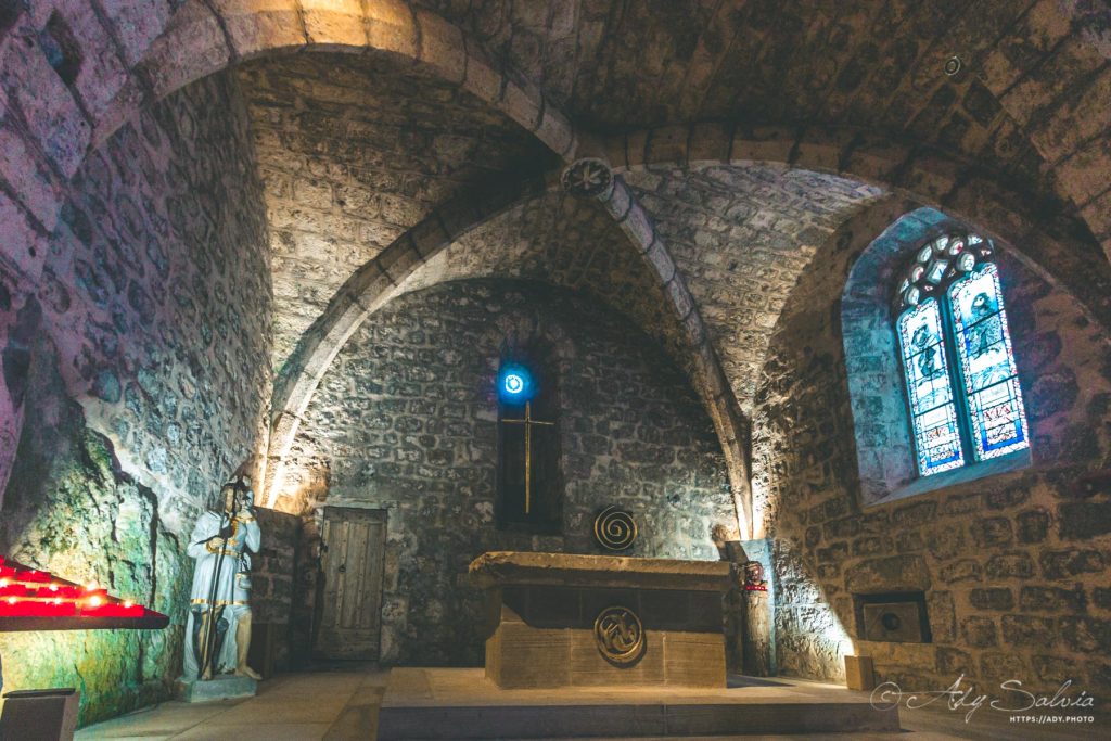 Nouvelle église Saint-Christol construite par les Hospitaliers au XIVème siècle à La Couvertoirade (12230)