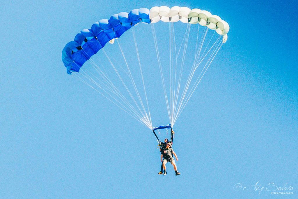 Session parachute dans le Tarn
