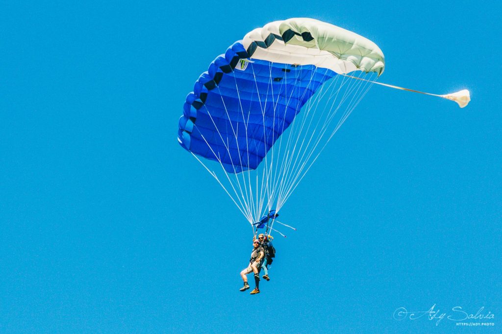 Session parachute dans le Tarn