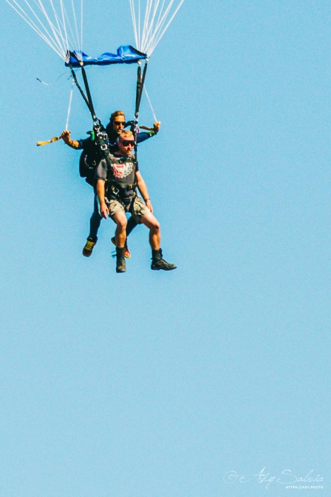 Session parachute dans le Tarn